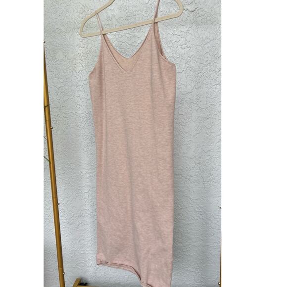 Zara Knitted Tan Spaghetti Strap Dress – Size Medium - Picture 1 of 5